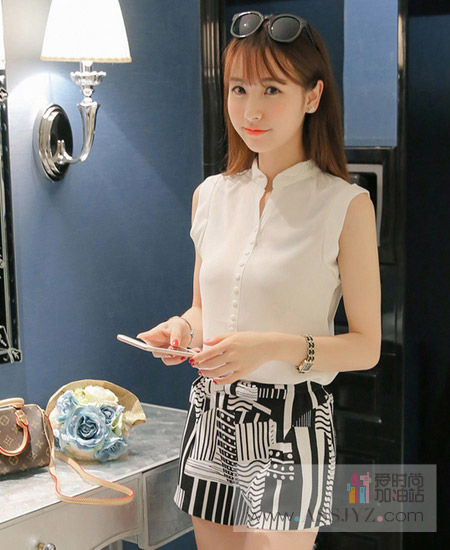 彩黛妃常规款雪纺衫