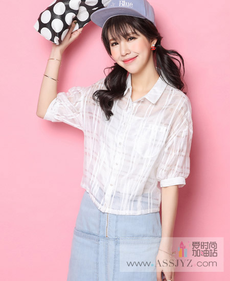 CANDIE＇S五分袖衬衫
