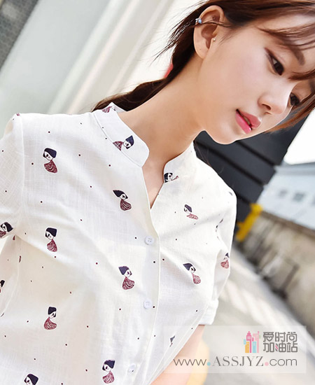 铭馨丽影七分袖衬衫