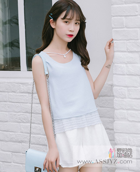 SHFANNY/夏梵尼无袖雪纺衫