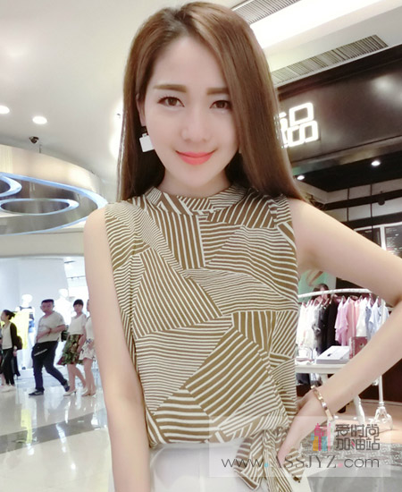 Nnvennz/琳丽人无袖雪纺衫