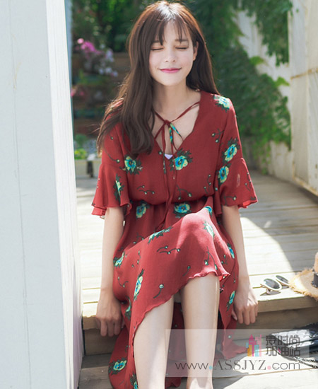 魔女梦短袖长裙连衣裙