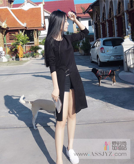 淑女歌长款T恤