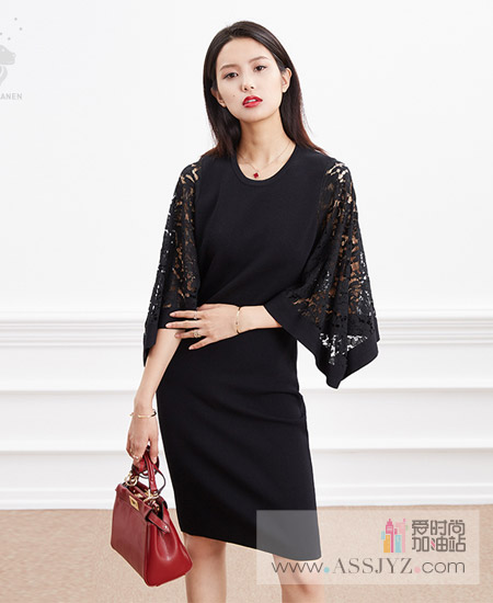 范思蓝恩蕾丝连衣裙