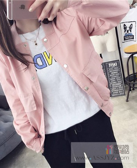 韩优尚短款外衣